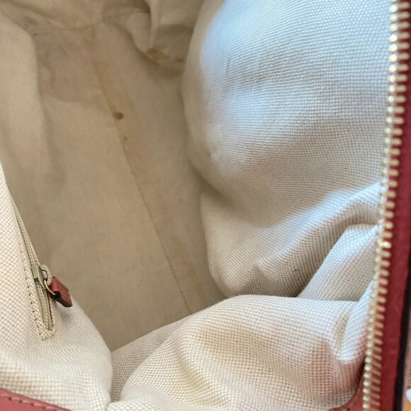 Authentic Gucci Canvas & Pink Leather Shoulder Bag - Picture 16 of 16